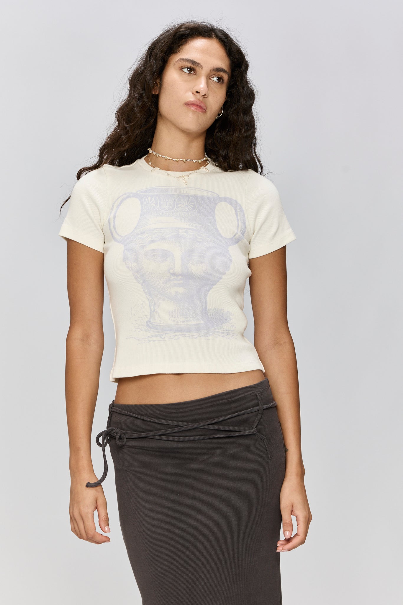 L.e.p studio - rib top white