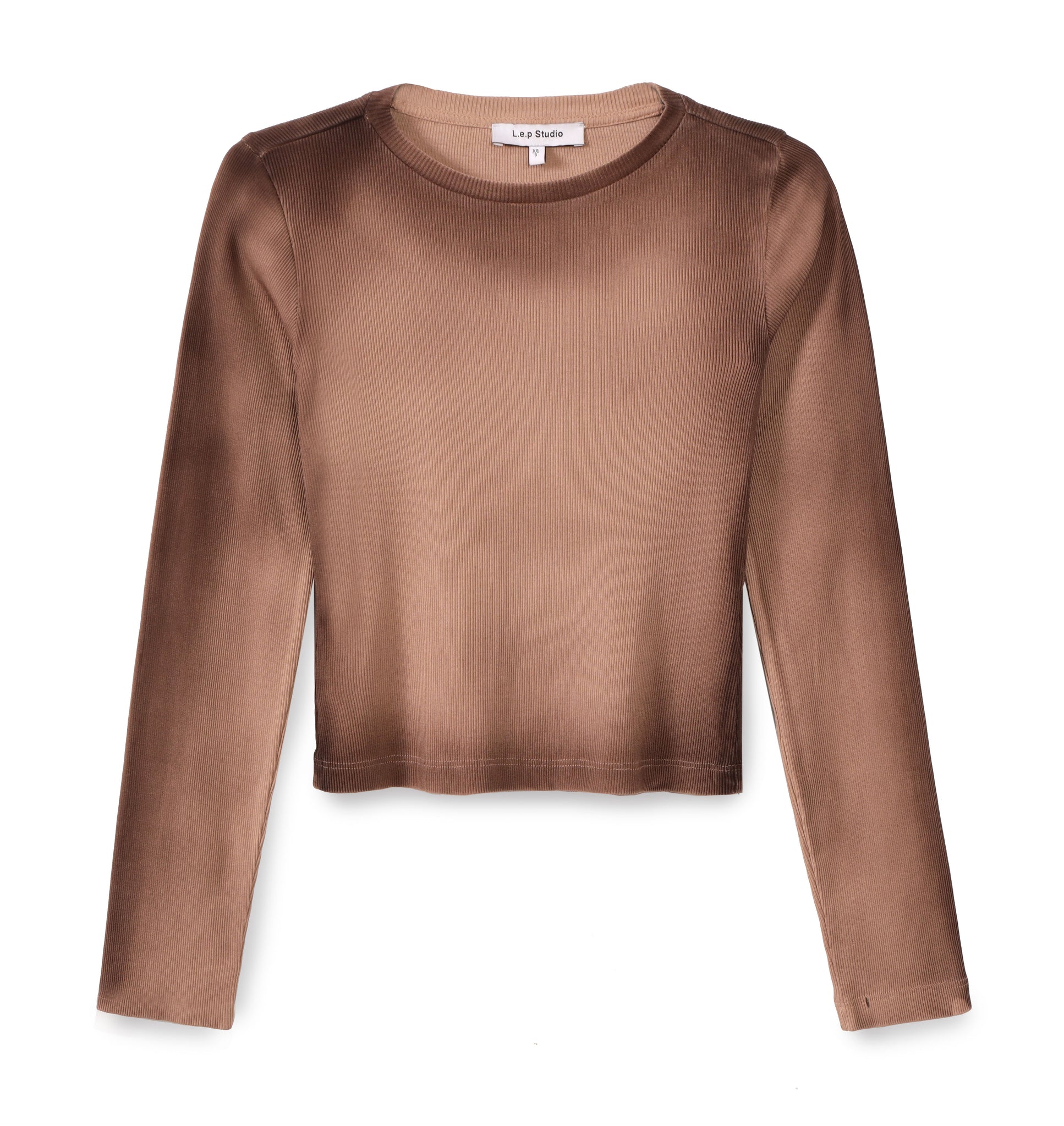 L.E.P BROWN RIB TOP