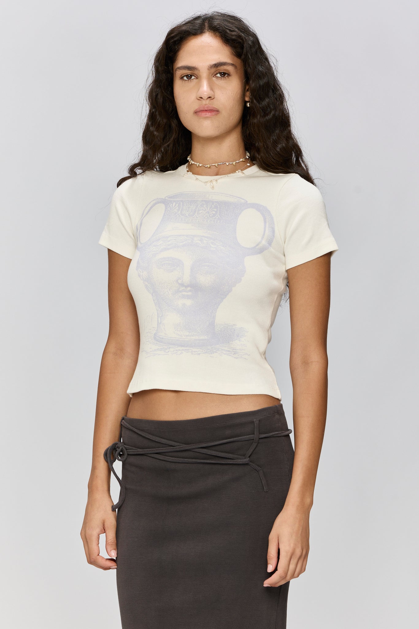 L.e.p studio - rib top white