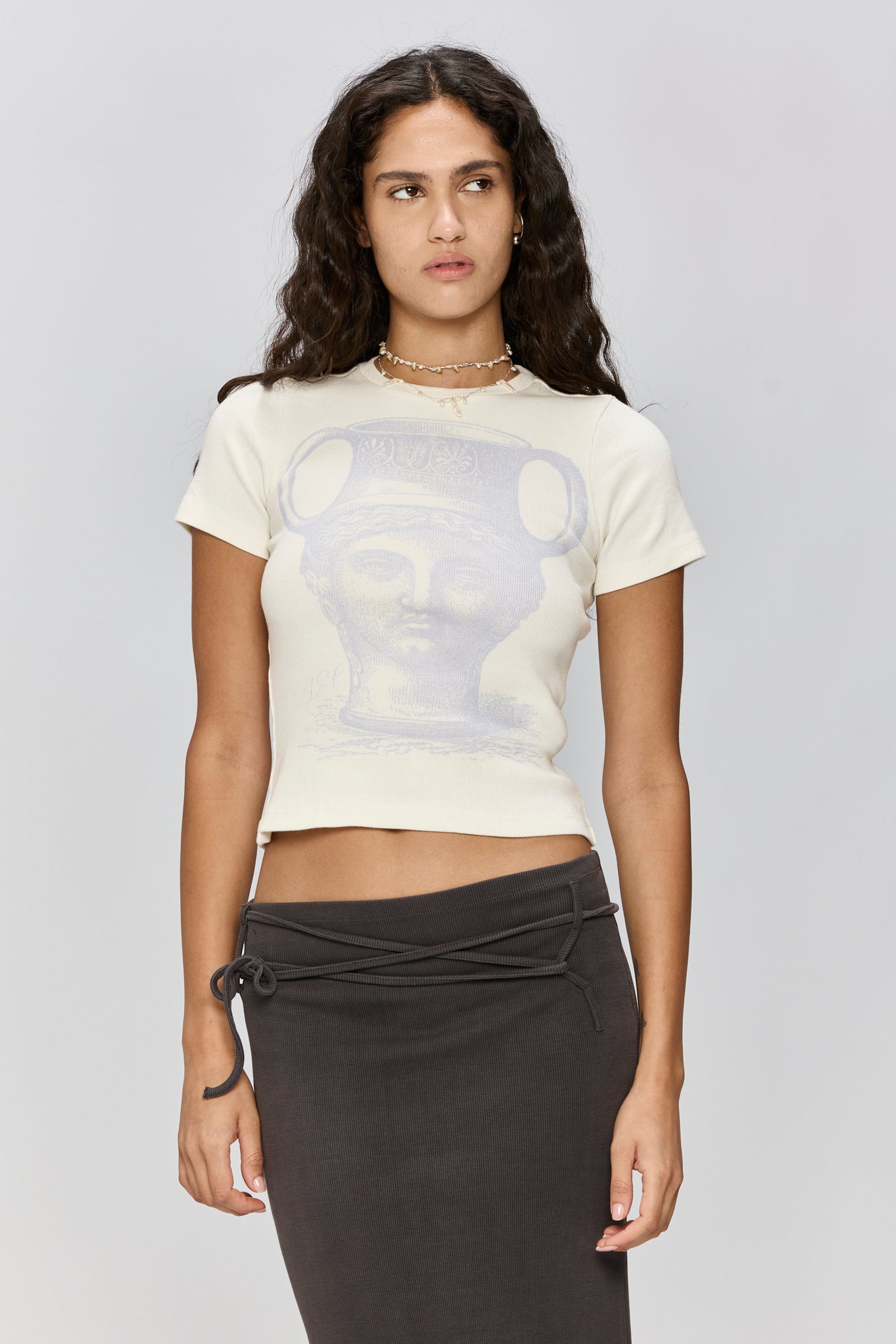 L.e.p studio - rib top white