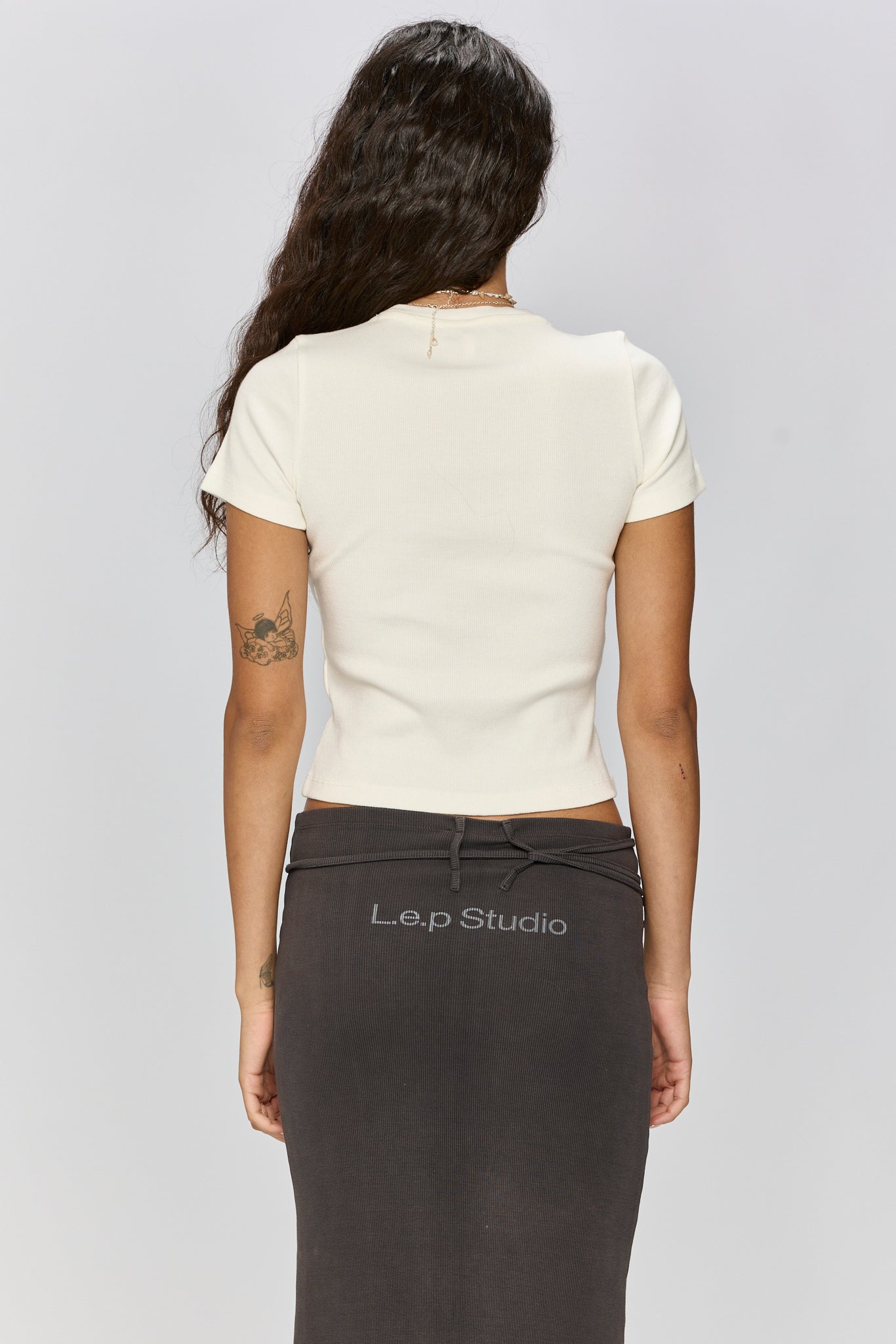 L.e.p studio - rib top white