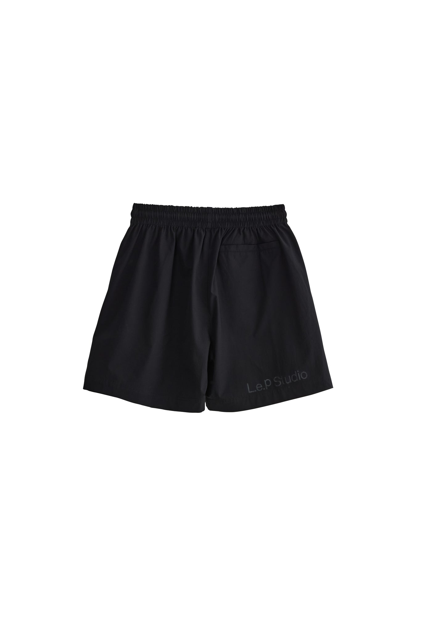 l.e.p studio - poly black shorts