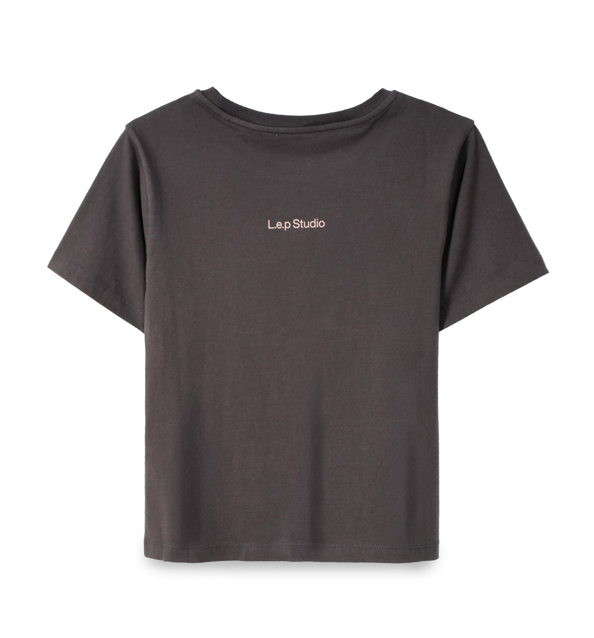 L.e.p logo baby T - washed gray