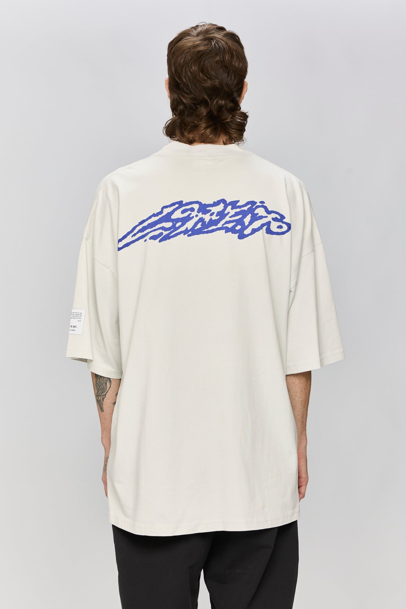 SUPER OVERSIZED T - BOW IN BONE