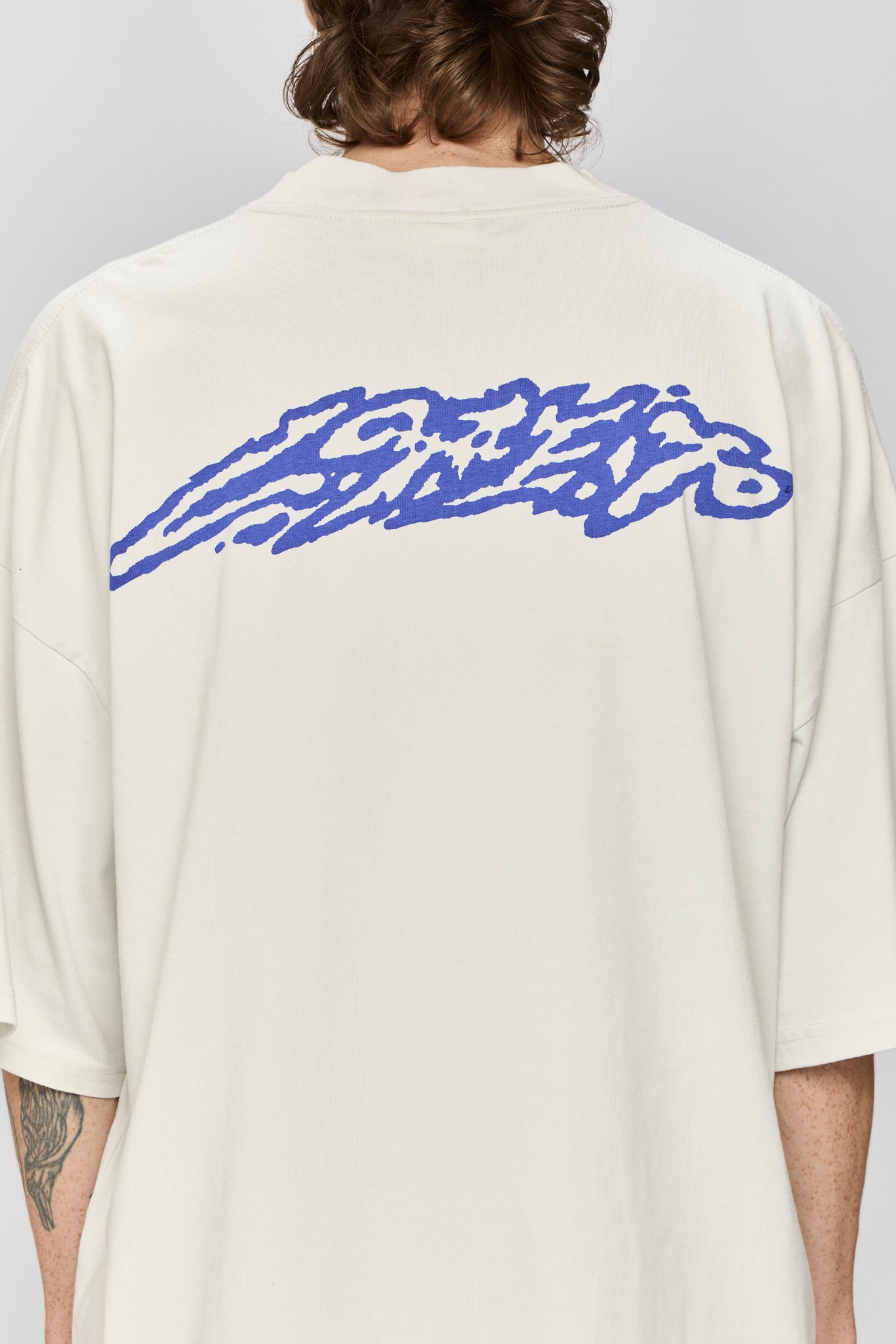 SUPER OVERSIZED T - BOW IN BONE