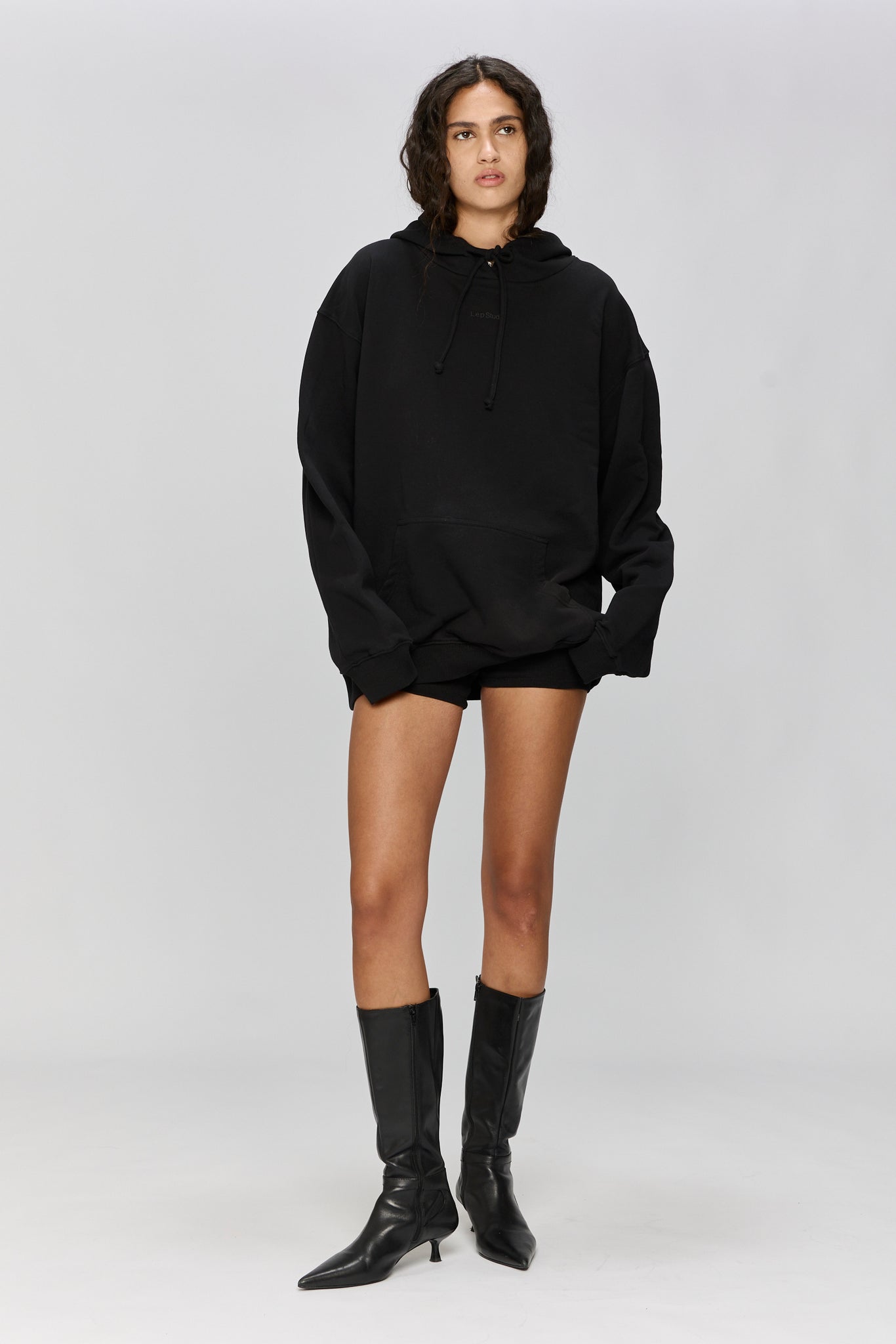 BOW BLACK HODDIE