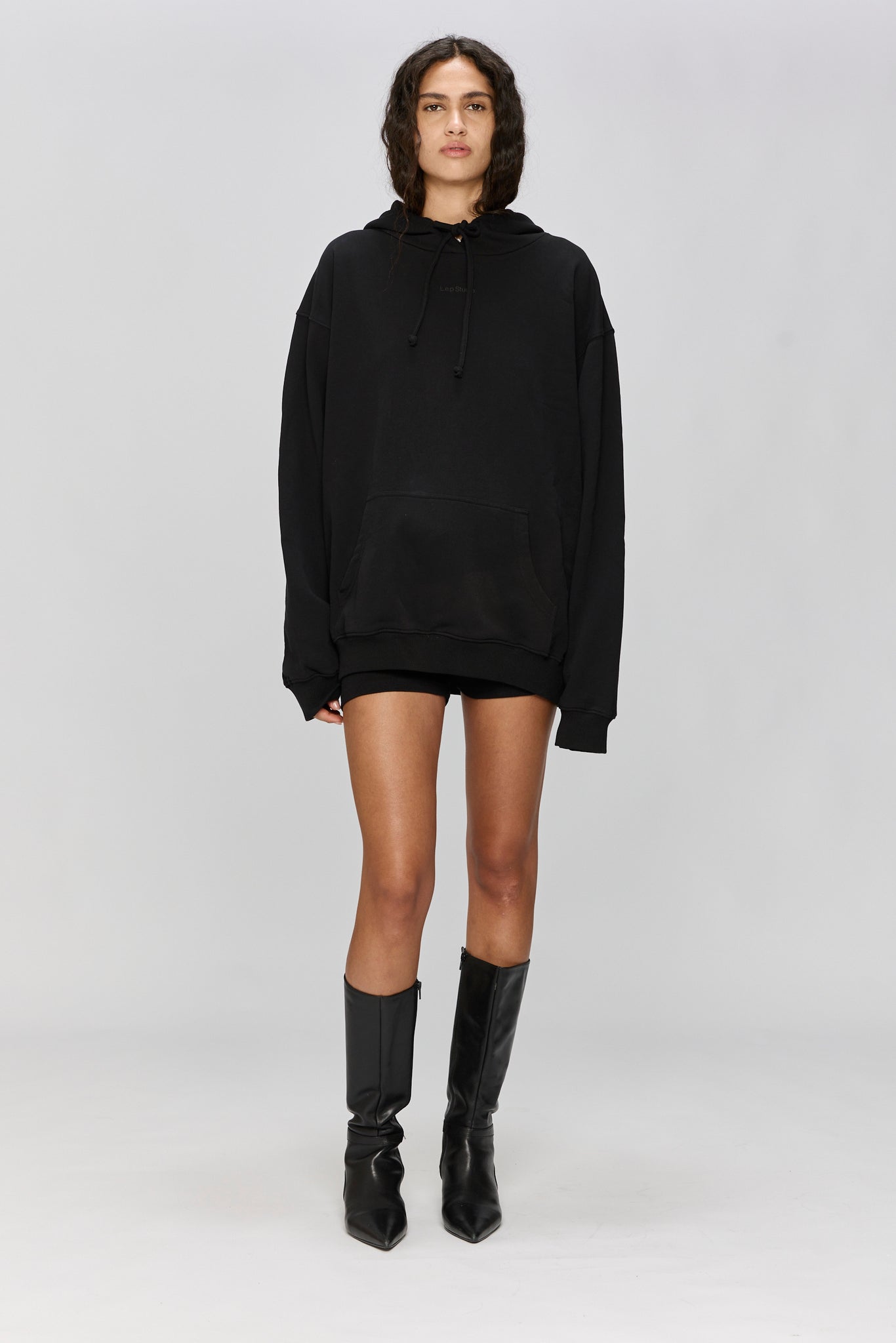 BOW BLACK HODDIE