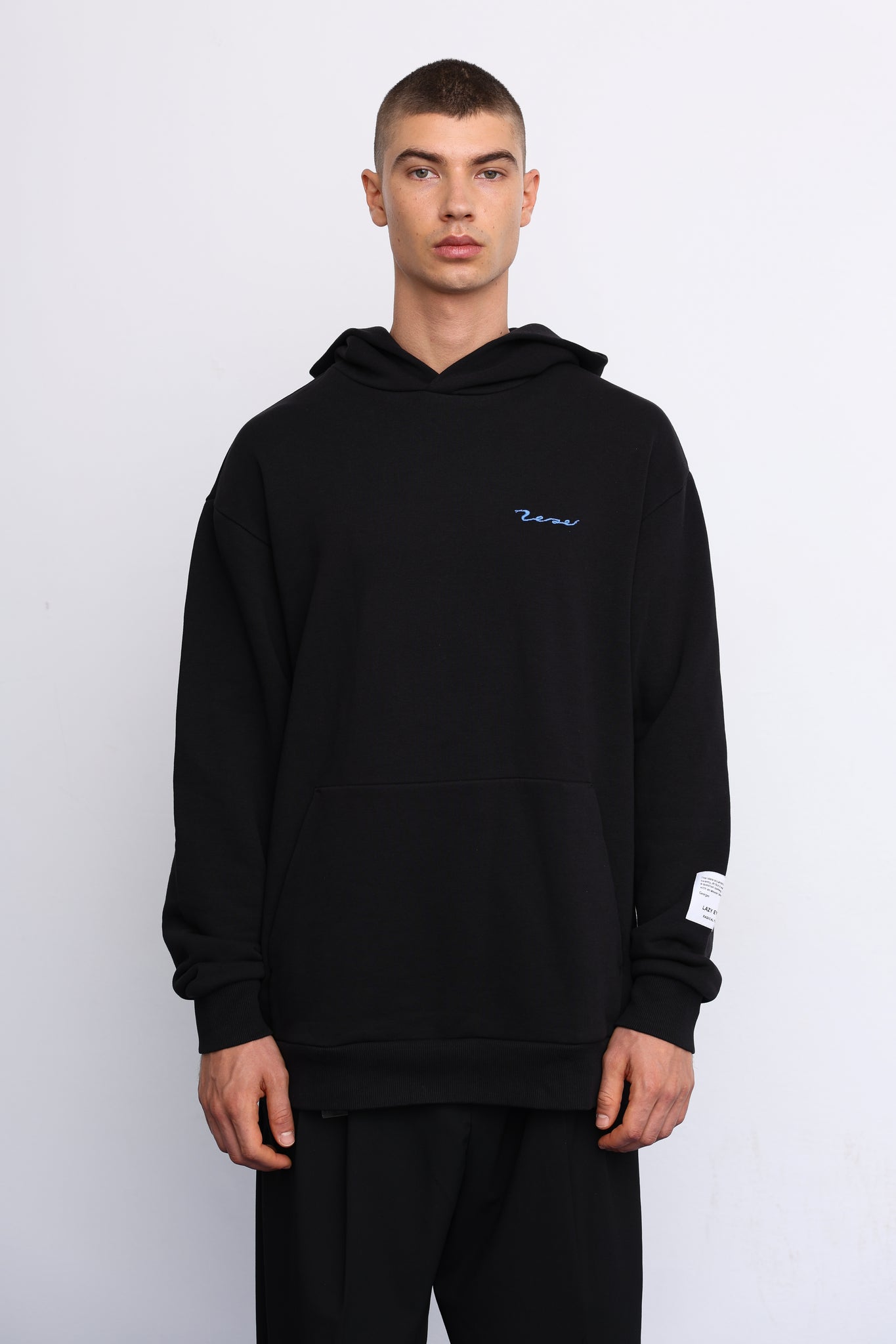 SNAKE IS A ROPE HOODIE Black