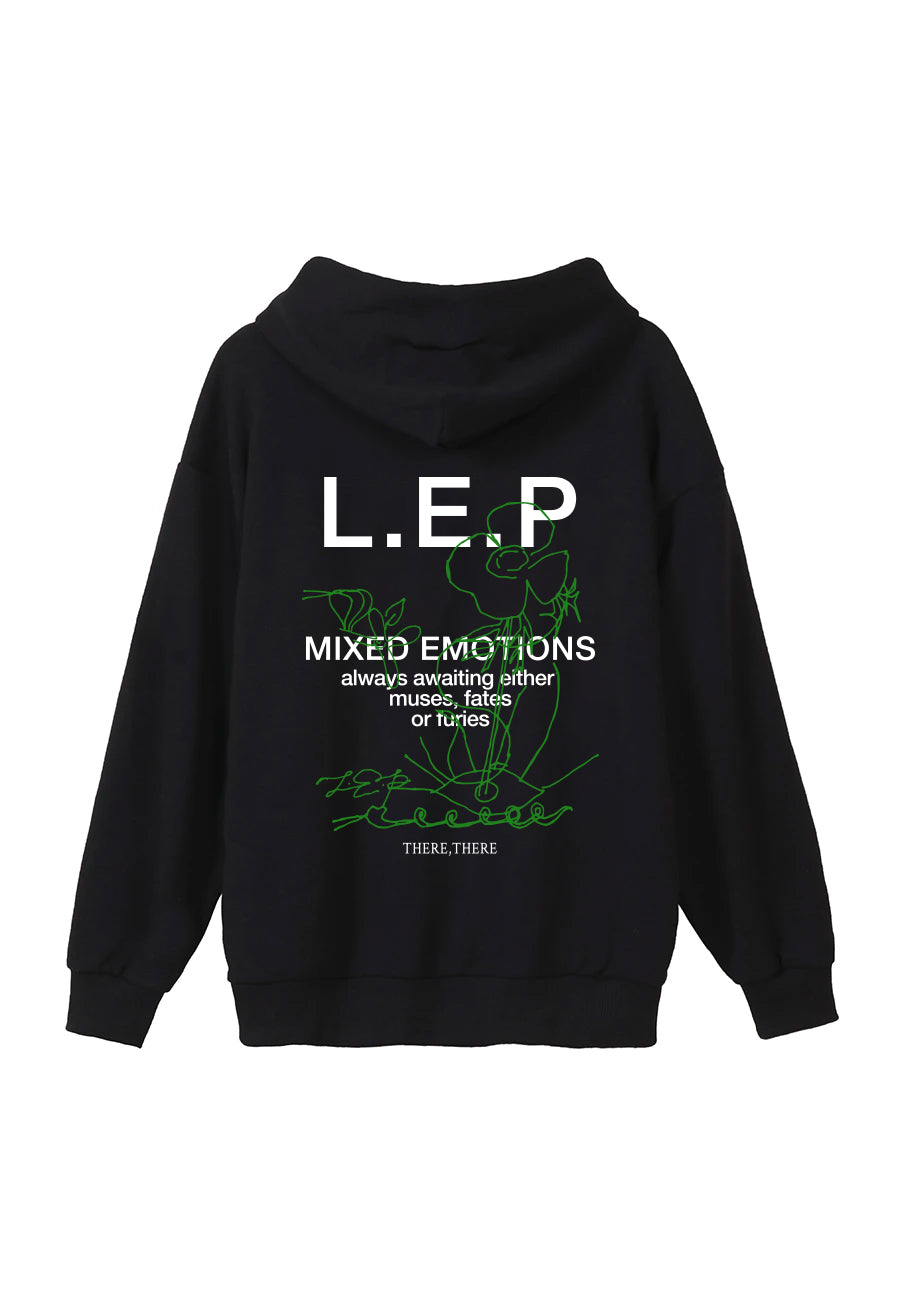 L.E.P mixed emotions Black hoodie